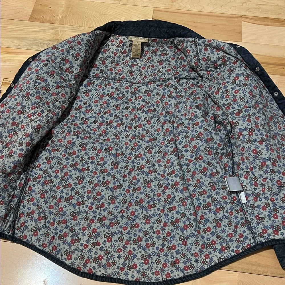 Cotton Ginny Dark Denim Quilted Shirt - Picture 10 of 12